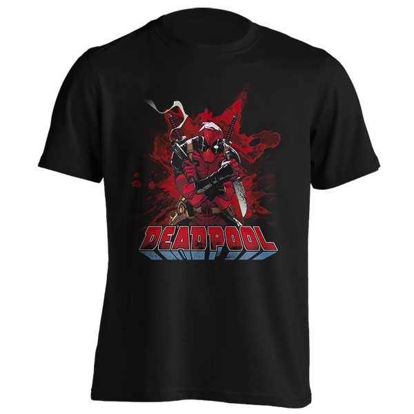 تیشرت طرح Deadpool Splatter