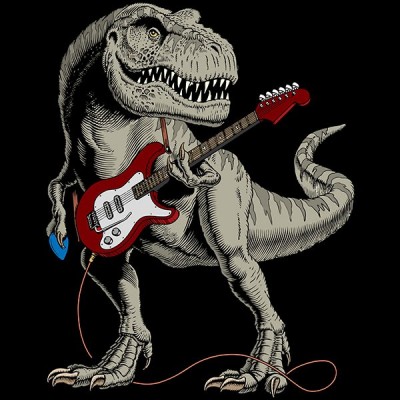 تیشرت Dinosaur Playing Guitar