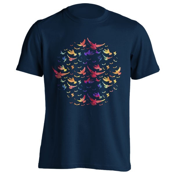 تیشرت Colorful bird pattern