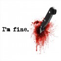 تیشرت آستین بلند رگلان I'm fine