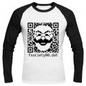 تیشرت آستین بلند رگلان Fsociety QR Code