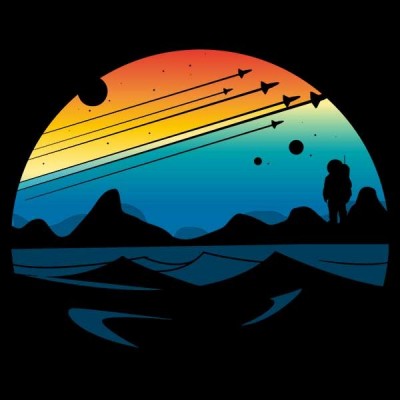 تیشرت Space view shuttle pilot