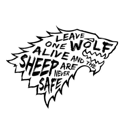 تیشرت آستین بلند رگلان Leave one wolf