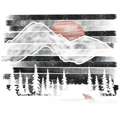 سویشرت هودی ملانژ Mountain Lion at Midnight