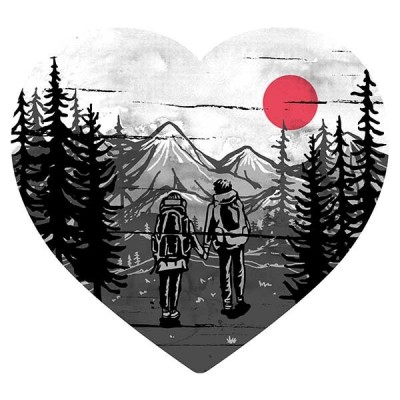 تیشرت دخترانه Hike and Love