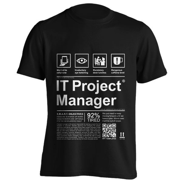تیشرت PROJECT MANAGER LABEL