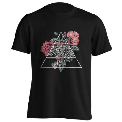 تیشرت Tri Floral Invert Black