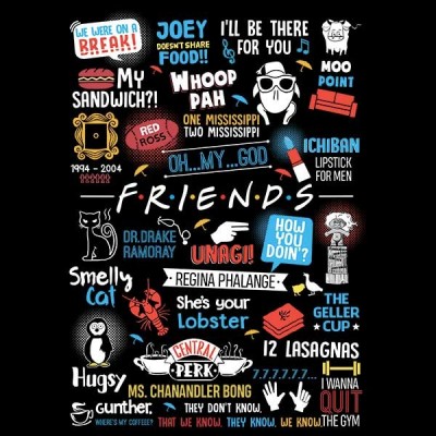 تیشرت Friends - Joey doesn't share food