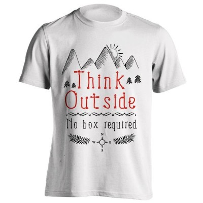 تیشرت Think Outside – No Box Required