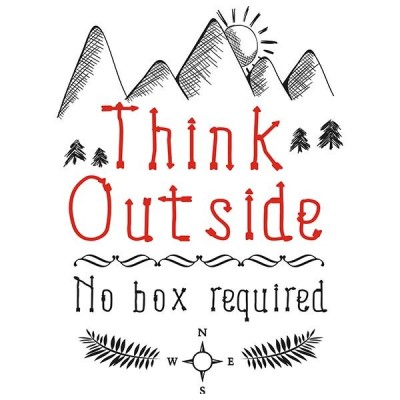 تیشرت Think Outside – No Box Required