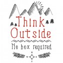 تیشرت Think Outside – No Box Required