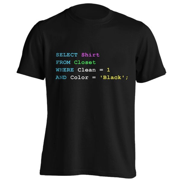 تیشرت Funny SQL design