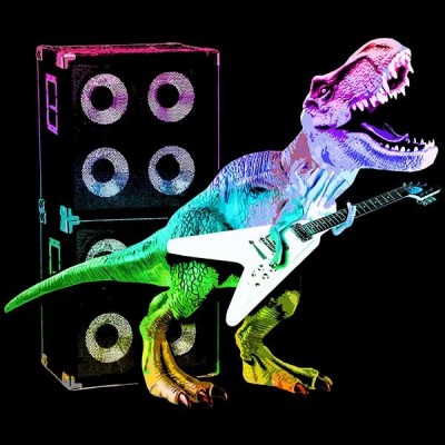 تیشرت T-Rex Dinosaur and Guitar