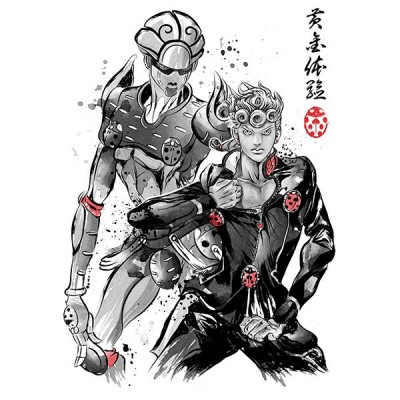 تیشرت Gold Experience sumi-e