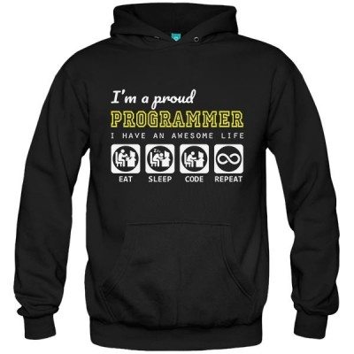 سویشرت هودی I'm proud to be a programmer