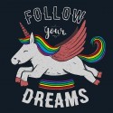 تیشرت دخترانه Follow your dreams