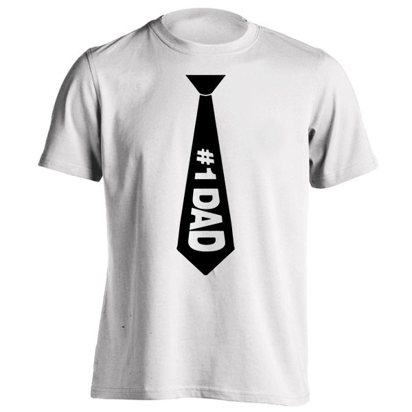 تیشرت هدیه روز پدر طرح Dad Fake Tie