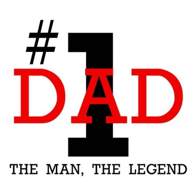 تیشرت هدیه روز پدر طرح Number 1 DAD