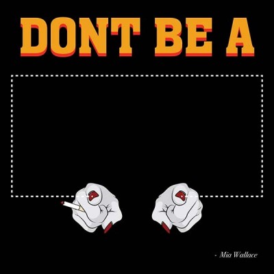 تیشرت دخترانه Don't Be a Square - Mia Wallace