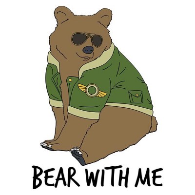 سویشرت هودی ملانژ Bear With Me