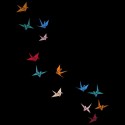 تیشرت Flying Paper Cranes Birds