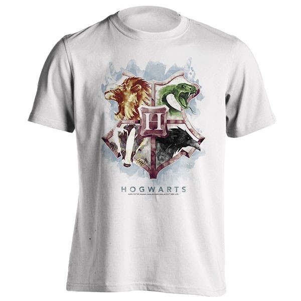 تیشرت Harry Potter Hogwarts Crest Watercolor