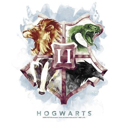 تیشرت Harry Potter Hogwarts Crest Watercolor
