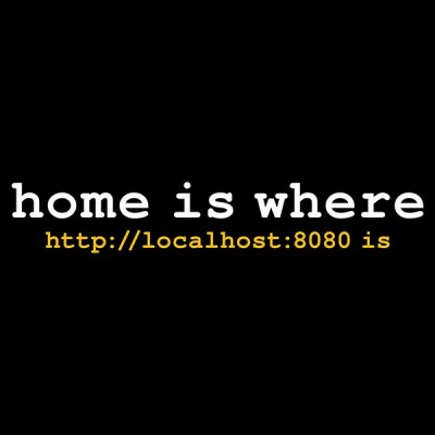 تیشرت HOME IS WHERE LOCALHOST IS