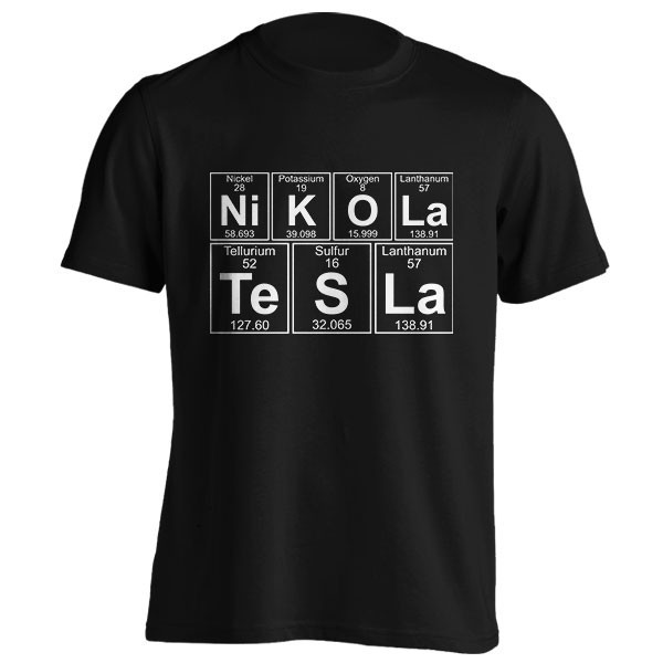 تیشرت Ni-K-O-La Te-S-La (Nikola Tesla)