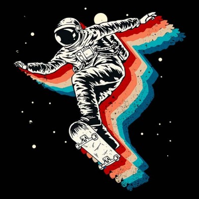 تیشرت ملانژ Space Skater
