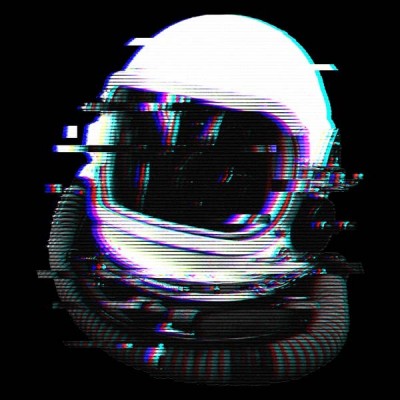 تیشرت Astronaut Helmet Glitch