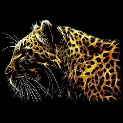 تیشرت Leopard Fractal