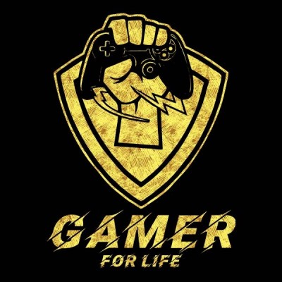 تیشرت گرافیکی طرح Gamer For Life